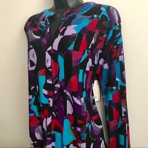 Dana Buchman Tops - Dana Buchman Printed Splitneck Top Dana Buchman Tops - Dana Buchman Printed Splitneck Top